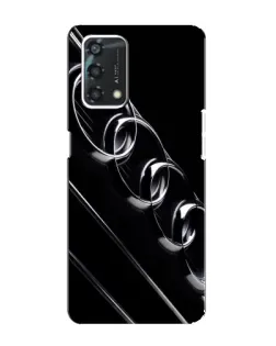 Чехол для OPPO A95 с картинкой «Audi — абстрактные кольца»