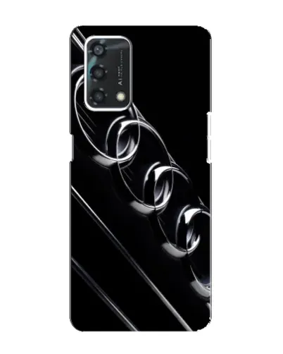 Чехол для OPPO A95 с картинкой «Audi — абстрактные кольца»