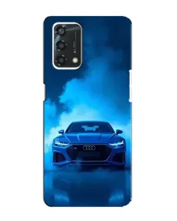 Чехол для OPPO A95 с картинкой «Audi — голубая энергия»