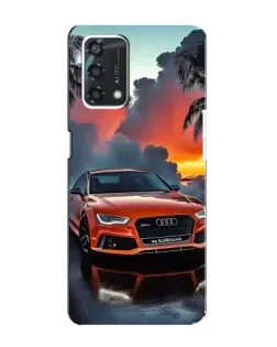 Чехол для OPPO A95 с картинкой «Audi — закат»