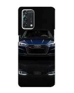 Чехол для OPPO A95 с картинкой «Audi — ночное отражение»