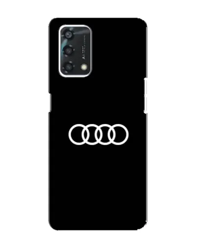 Чехол для OPPO A95 с картинкой «Audi White Logo»