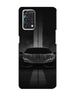 Чехол для OPPO A95 с картинкой «Lamborghini симметрия дорог»