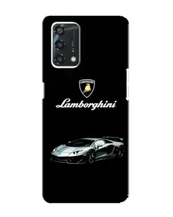Чехол для OPPO A95 с картинкой «Логотип Lamborghini классика»
