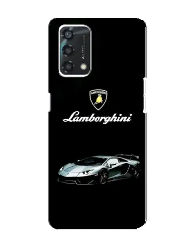 Чехол для OPPO A95 с картинкой «Логотип Lamborghini классика»