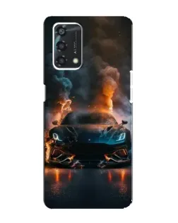Чехол для OPPO A95 с картинкой «Lamborghini дымная эстетика»