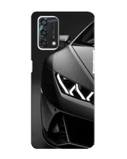 Чехол для OPPO A95 с картинкой «Lamborghini фары детализация»