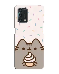 Чохол для OPPO A95 з картинкою «Пушин з кексом»