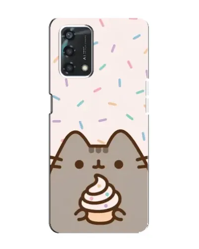 Чохол для OPPO A95 з картинкою «Пушин з кексом»