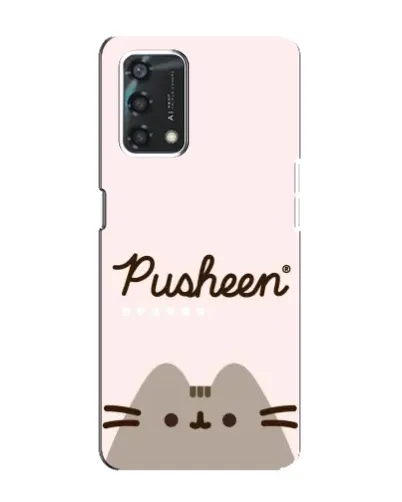Чохол для OPPO A95 з картинкою «Pusheen логотип»
