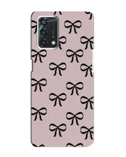 Чехол для OPPO A95 с картинкой «Черные бантики»
