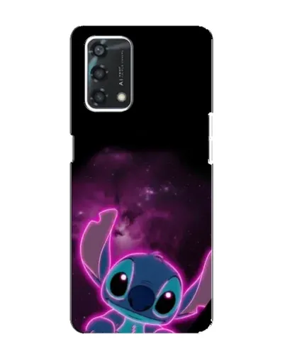 Чехол для OPPO A95 с картинкой «Неоновый Stitch»