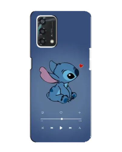 Чехол для OPPO A95 с картинкой «Музыкальный Stitch»