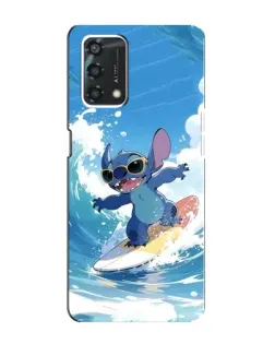 Чехол для OPPO A95 с картинкой «Стич на волне» Чехол для OPPO A95 с картинкой «Стич на волне»