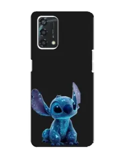 Чехол для OPPO A95 с картинкой «Стич на черном» Чехол для OPPO A95 с картинкой «Стич на черном»