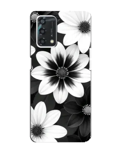 Чохол для OPPO A95 з картинкою «Монохромні айстри»