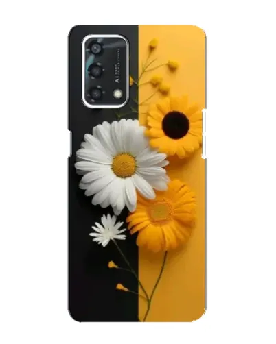 Чохол для OPPO A95 з картинкою «Соняшник та ромашка»