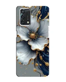 Чохол для OPPO A95 з картинкою «Біла квітка та золотий флюїд»