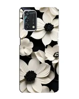 Чохол для OPPO A95 з картинкою «Об'ємні білі квіти»