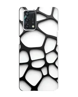 Чехол для OPPO A95 с картинкой «Белая объемная сетка» Чехол для OPPO A95 с картинкой «Белая объемная сетка»