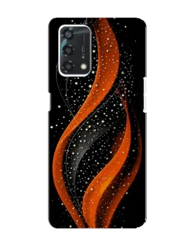 Чехол для OPPO A95 с картинкой «Огненная звездная волна»