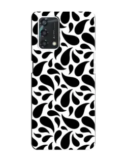Чехол для OPPO A95 с картинкой «Контрастные черные капли»
