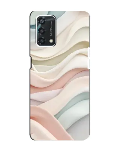 Чехол для OPPO A95 с картинкой «Пастельные нежные волны»