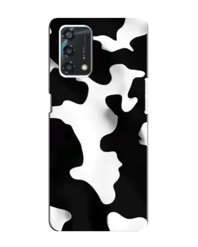 Чехол для OPPO A95 с картинкой «Черно-белое пятно»