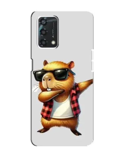 Чехол для OPPO A95 с картинкой «Капибара рэпер даб»
