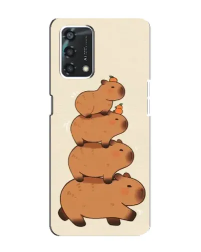 Чехол для OPPO A95 с картинкой «Башня из капибар»