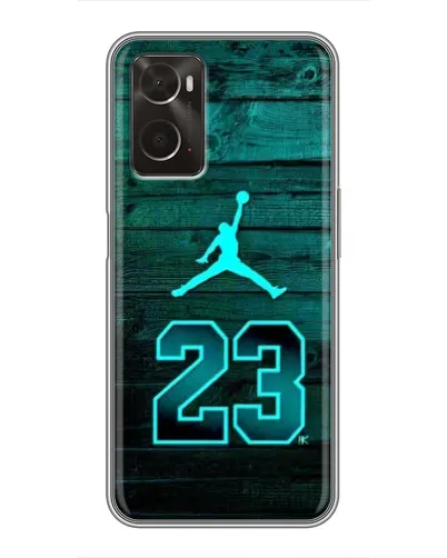 Чехол для OPPO A96 с картинкой «Jordan Cyan 23» Чехол для OPPO A96 с картинкой «Jordan Cyan 23»