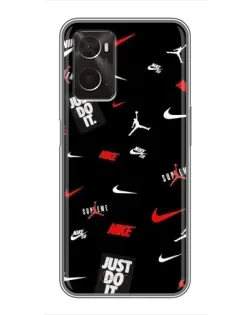 Чехол для OPPO A96 с картинкой «Nike Mix Pattern»
