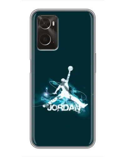 Чехол для OPPO A96 с картинкой «Jordan Blue Fire» Чехол для OPPO A96 с картинкой «Jordan Blue Fire»