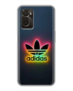 Чохол для OPPO A96 з картинкою «Неоновий Adidas»