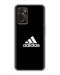 Чохол для OPPO A96 з картинкою «Чорна класика Adidas»