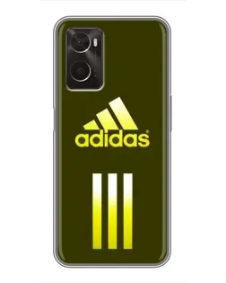 Чохол для OPPO A96 з картинкою «Оливковий градієнт Adidas»