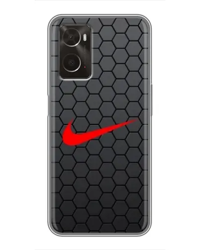 Чехол для OPPO A96 с картинкой «Nike — карбоновая сетка» Чехол для OPPO A96 с картинкой «Nike — карбоновая сетка»