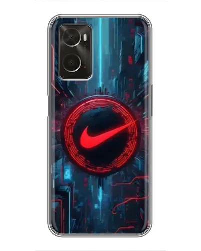 Чехол для OPPO A96 с картинкой «Техногенный стиль Nike» Чехол для OPPO A96 с картинкой «Техногенный стиль Nike»