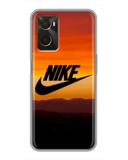 Чехол для OPPO A96 с картинкой «Nike — вечерний горизонт»