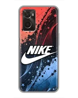 Чехол для OPPO A96 с картинкой «Градиентный принт Найк»