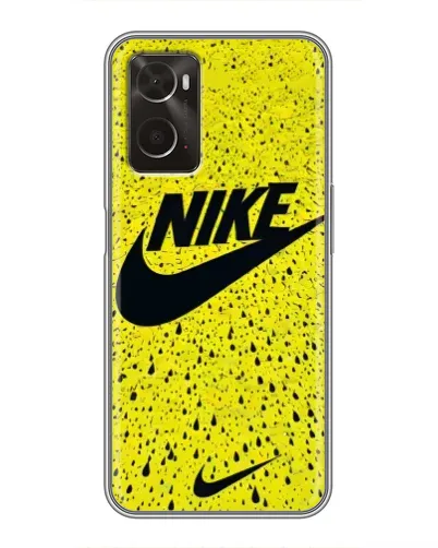 Чехол для OPPO A96 с картинкой «Желтый текстурный Nike» Чехол для OPPO A96 с картинкой «Желтый текстурный Nike»