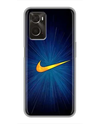 Чохол для OPPO A96 з картинкою «Синій пульс Nike» Чохол для OPPO A96 з картинкою «Синій пульс Nike»
