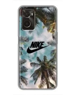 Чохол для OPPO A96 з картинкою «Тропічний принт Nike»