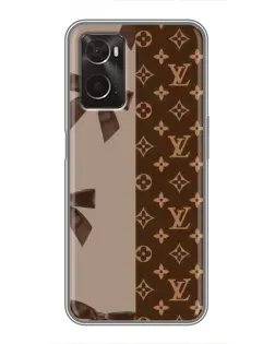 Чехол для OPPO A96 с картинкой «Louis Vuitton — банты»