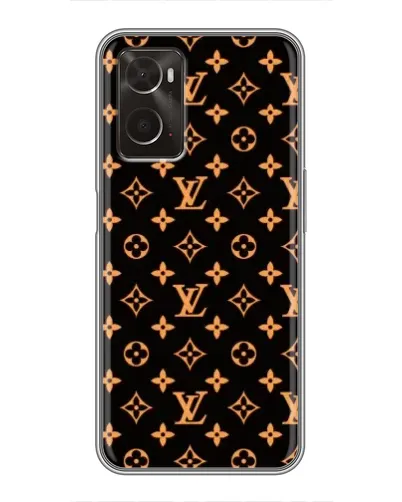 Чехол для OPPO A96 с картинкой «Золотая монограмма LV» Чехол для OPPO A96 с картинкой «Золотая монограмма LV»