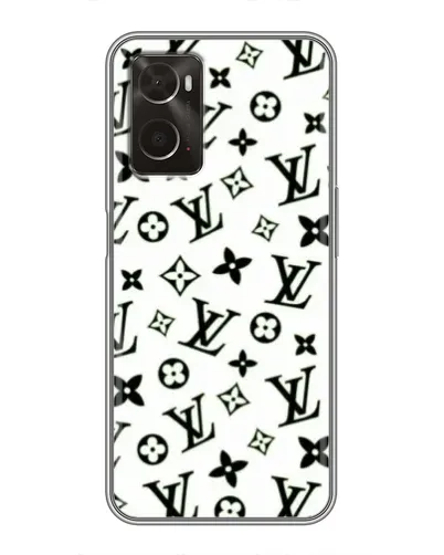 Чехол для OPPO A96 с картинкой «Монохромный хаос LV» Чехол для OPPO A96 с картинкой «Монохромный хаос LV»