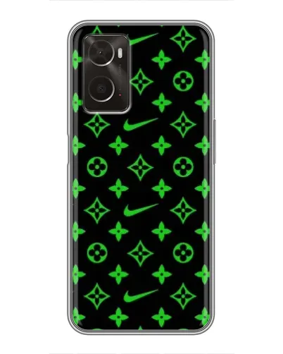 Чехол для OPPO A96 с картинкой «Неоновый принт LV» Чехол для OPPO A96 с картинкой «Неоновый принт LV»
