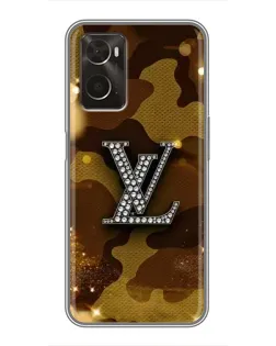 Чехол для OPPO A96 с картинкой «Камуфляжный Louis Vuitton»