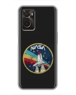 Чехол для OPPO A96 с картинкой «NASA — эмблема миссии»