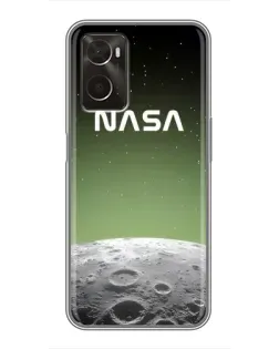 Чехол для OPPO A96 с картинкой «NASA — лунный градиент»